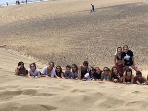 Giochi sulla spiaggia di Maspalomas