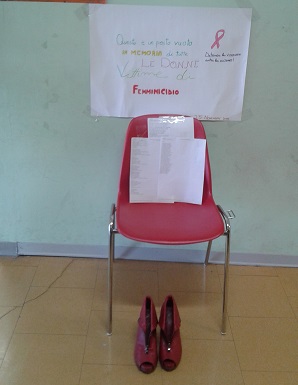 Il posto vuoto con le scarpette rosse