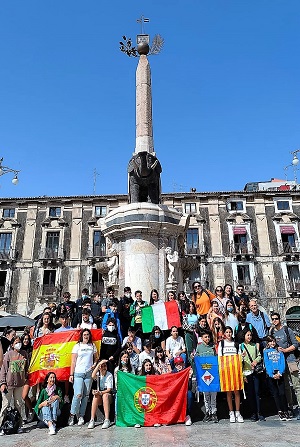 A piazza Duomo a Catania