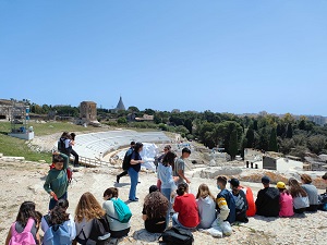 al teatro greco di Siracusa