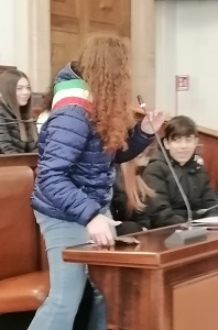 l'intervento di Sara Maugeri, Sindaco del nostro COnsiglio comunale dei Ragazzi