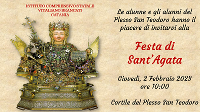 locandina evento festa sant'agata al plesso san teodoro